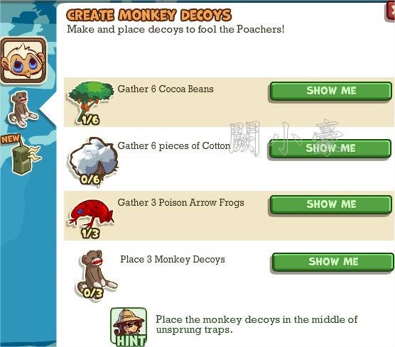 Adventure World, Create Monkey Decoys