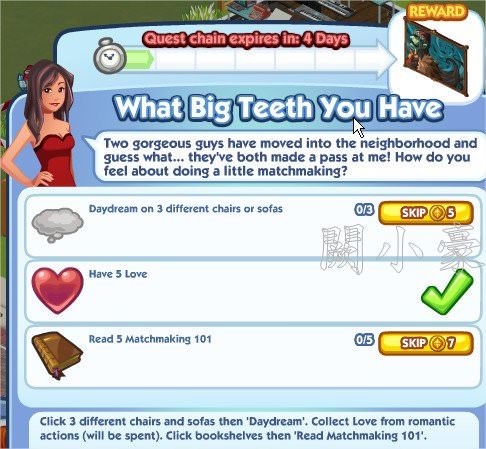The Sims Social, What Big Teeth You Have 1
