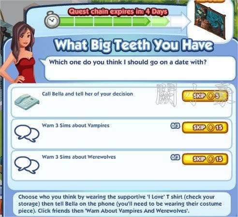 The Sims Social, What Big Teeth You Have 6
