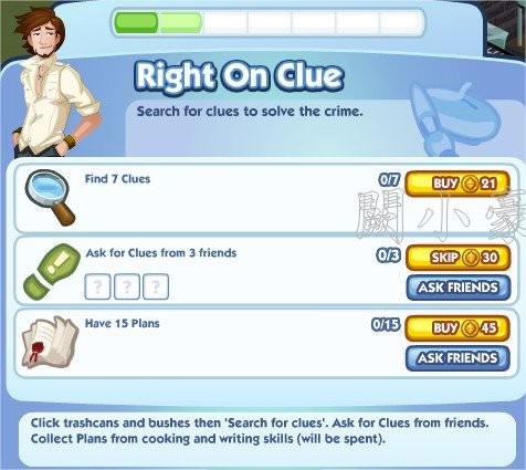 The Sims Social, Right On Clue 2