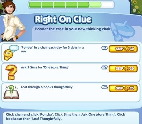 The Sims Social, Right On Clue 6
