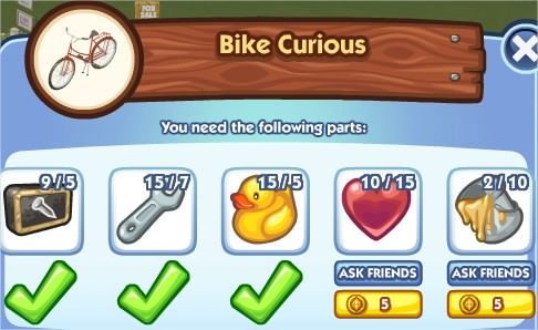 The Sims Social, Bike Curious