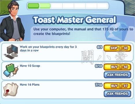 The Sims Social, Toast Master General 2