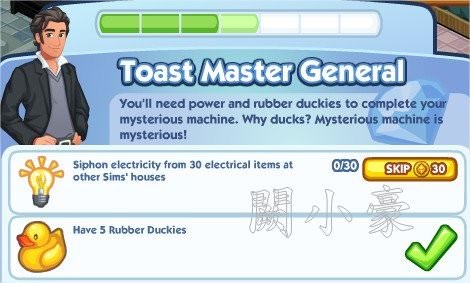 The Sims Social, Toast Master General 4