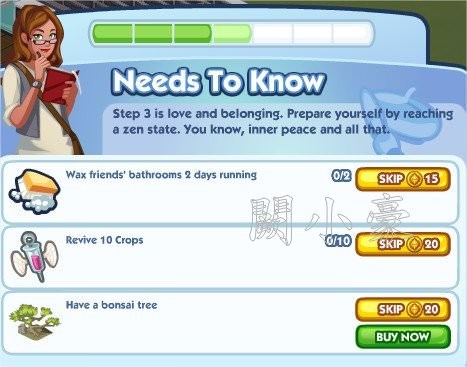 The Sims Social, Need to Know 4