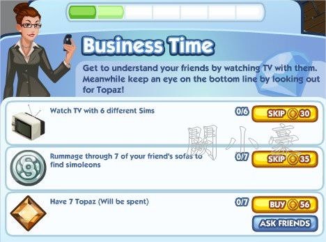 The Sims Social, Business Time 2