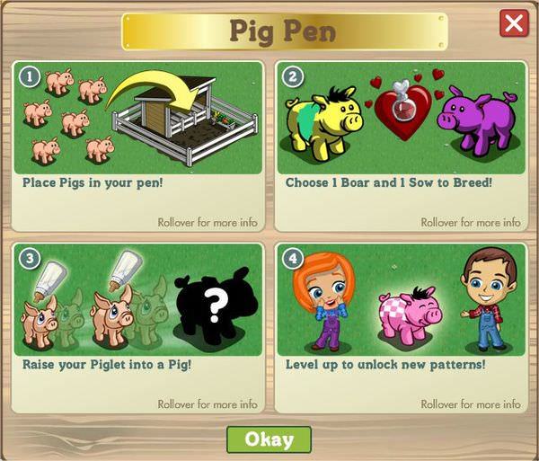 FarmVille, pig pen