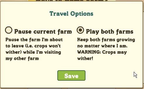 FarmVille, 兩個農場