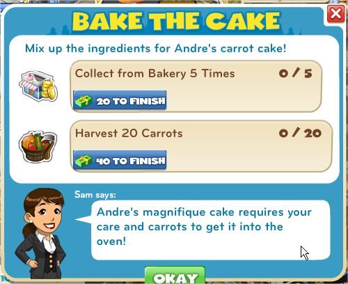 Bake the cake