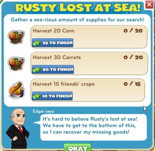 任務：Rusty lost at sea!
