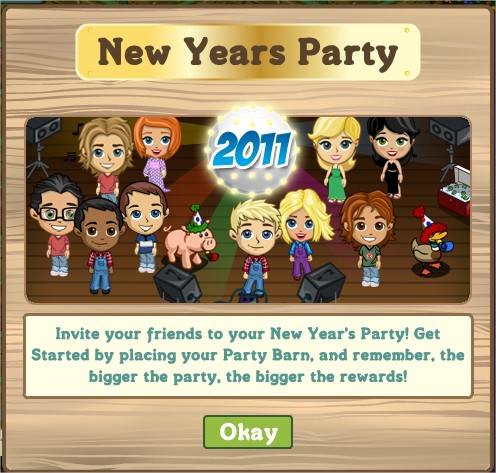 FarmVille, New Year Party