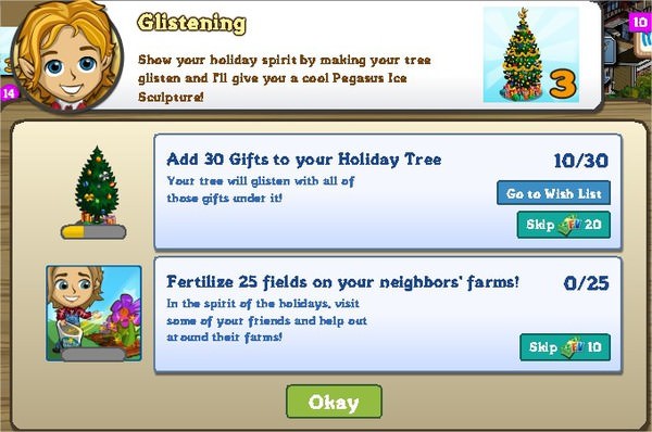 FarmVille, 聖誕樹任務