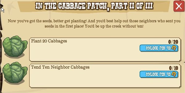 IN THE CABBAGE PATCH, PART II OF III
