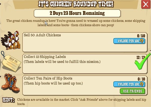 IT'S CHICKEN ROUNDUP TIME!