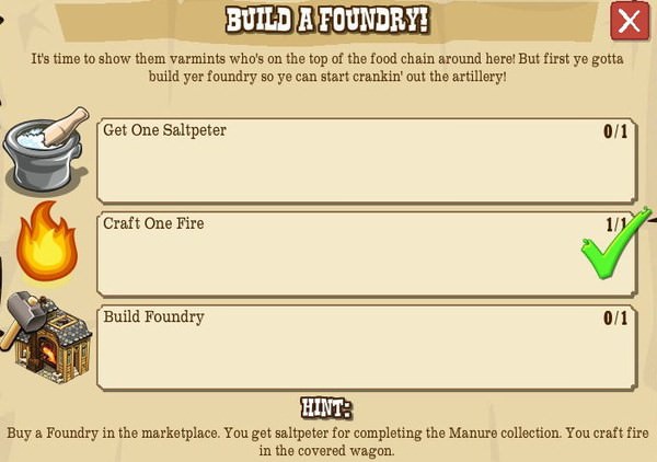 BUILD A FOUNDRY!