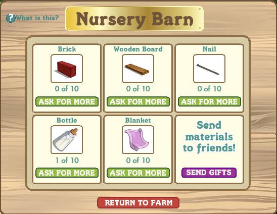 farmville, nursery barn