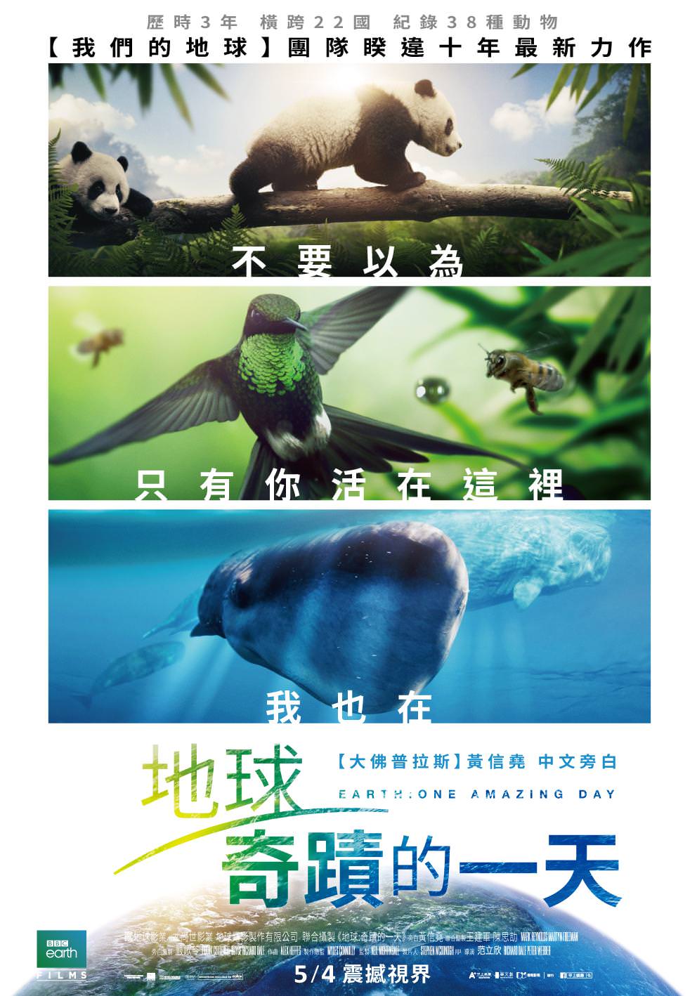 Movie, Earth: One Amazing Day(中國.英國) / 地球：奇蹟的一天(台) / 地球：神奇的一天(中), 電影海報, 台灣