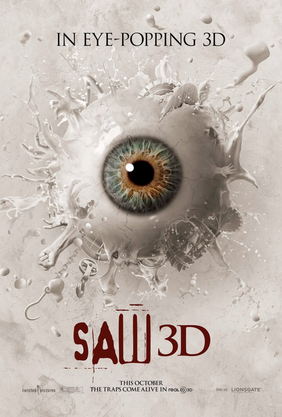 Movie, Saw 3D(美國, 2010年) / 奪魂鋸3D(台灣) / 恐懼鬥室3D：終極審判(香港) / 电锯惊魂7(網路), 電影海報, 美國, RealD 3D