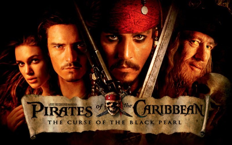 Movie, Pirates of the Caribbean: The Curse of the Black Pearl(美國, 2003年) / 神鬼奇航：鬼盜船魔咒(台灣) / 加勒比海盗(中國) / 魔盜王決戰鬼盜船(香港), 美國, 橫版