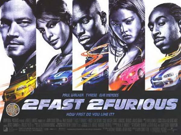 Movie, 2 Fast 2 Furious(美國, 2003年) / 玩命關頭2：飆風再起(台灣) / 狂野極速(香港) / 速度与激情2(網路), 電影海報, 美國, 橫版