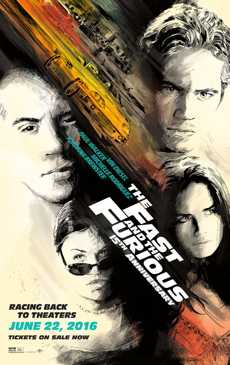 Movie, The Fast and the Furious(美國, 2001年) / 玩命關頭(台灣) / 狂野時速(香港) / 速度与激情(網路), 電影海報, 美國, 重映版