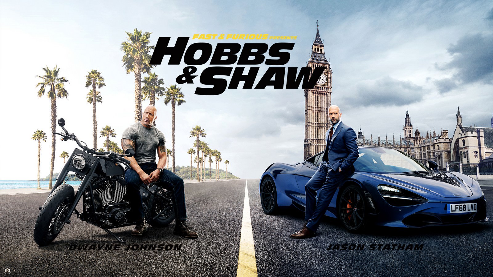 Movie, Fast & Furious Presents: Hobbs & Shaw(美國, 2019年) / 玩命關頭：特別行動(台灣) / 速度与激情：特别行动(中國) / 狂野時速：雙雄聯盟(香港), 電影海報, 美國, 橫版