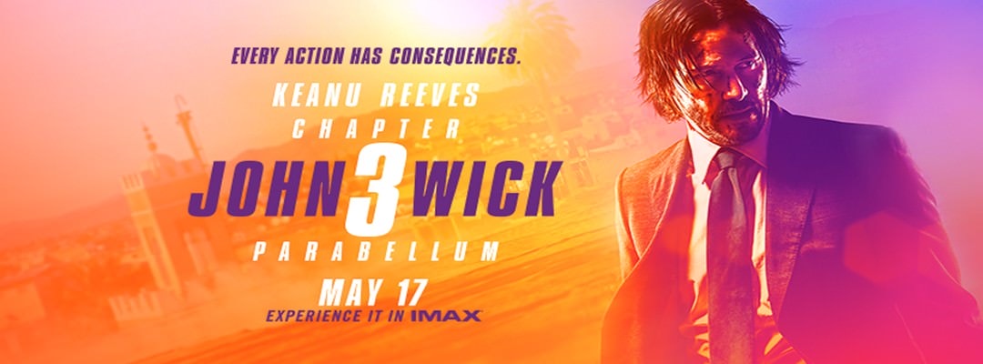 Movie, John Wick: Chapter 3 - Parabellum(美國, 2019年) / 捍衛任務3：全面開戰(台灣) / 殺神John Wick 3(香港) / 疾速备战(中國), 電影海報, 美國, 橫版